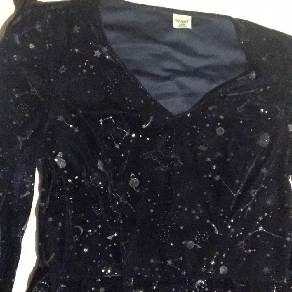 Starry Night Velvet Dress